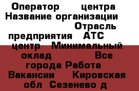 Оператор Call-центра › Название организации ­ Holiday travel › Отрасль предприятия ­ АТС, call-центр › Минимальный оклад ­ 45 000 - Все города Работа » Вакансии   . Кировская обл.,Сезенево д.